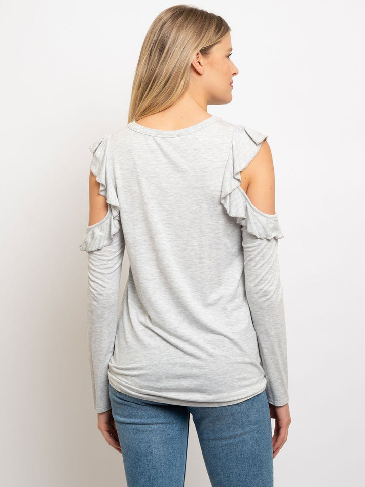 WOMEN'S COLD SHOULDER POINT TOP
