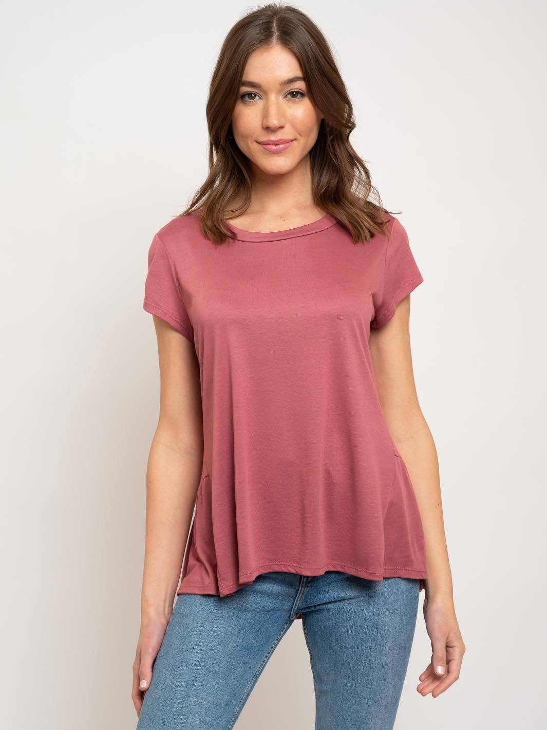 WOMEN'S RUFFLE TUNIC TOP