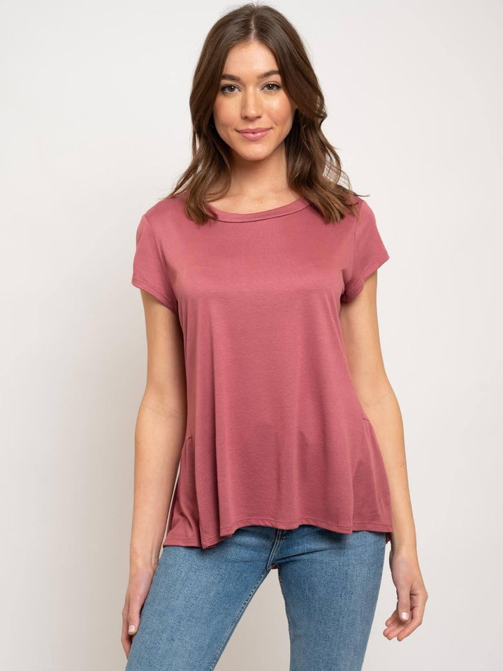 WOMEN'S RUFFLE TUNIC TOP