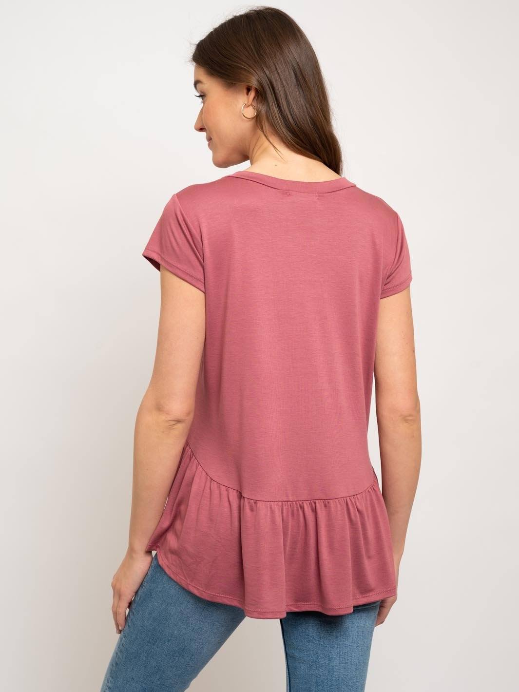 WOMEN'S RUFFLE TUNIC TOP