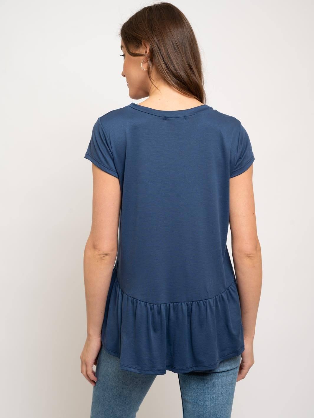 WOMEN'S RUFFLE TUNIC TOP