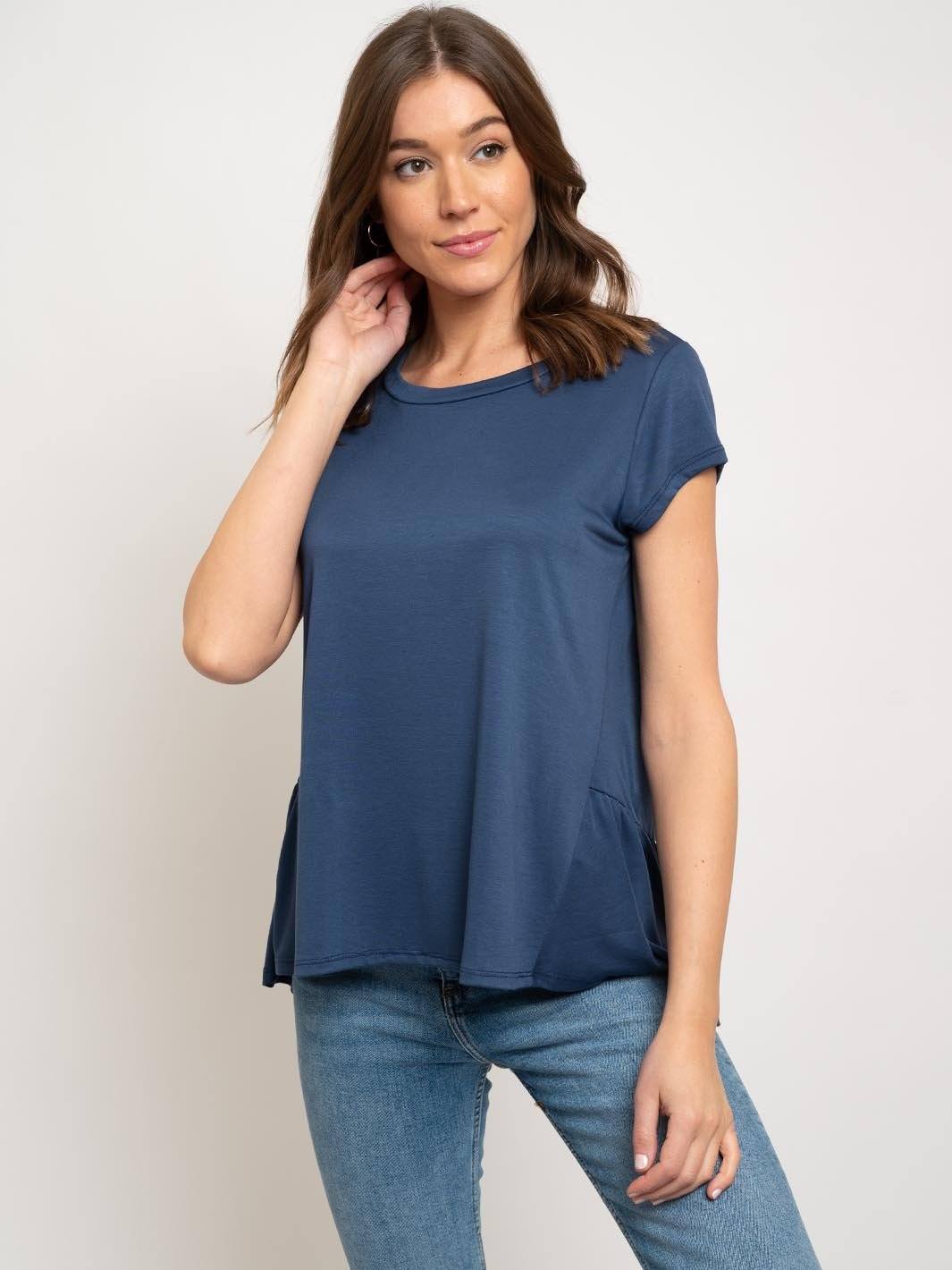 WOMEN'S RUFFLE TUNIC TOP
