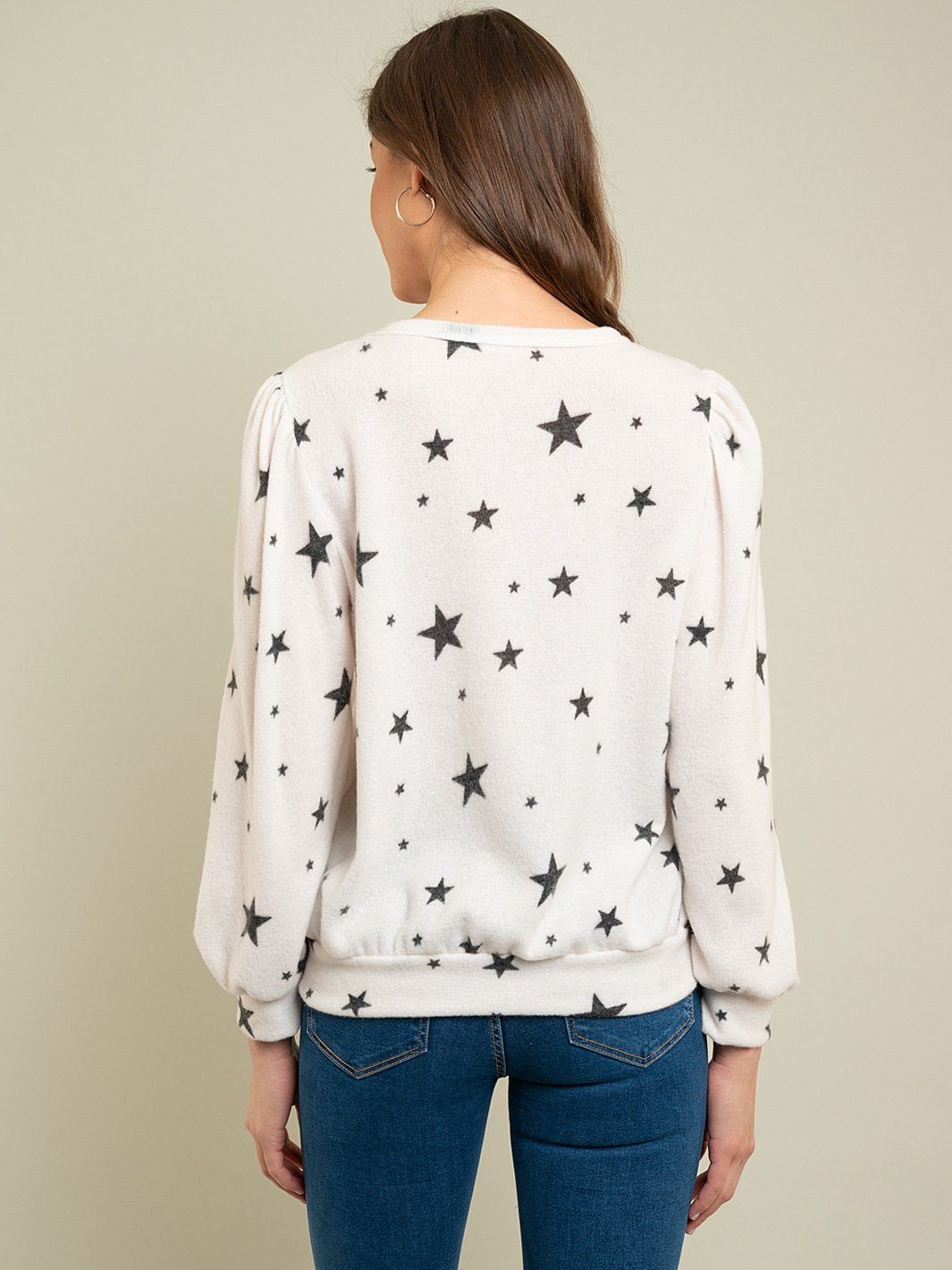WOMEN'S LONG SLEEVE STARS TOP