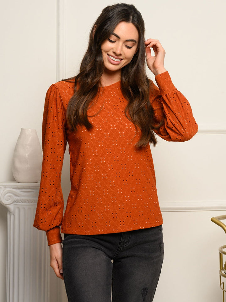 WOMEN'S PUFF LONG SLEEVE TOP