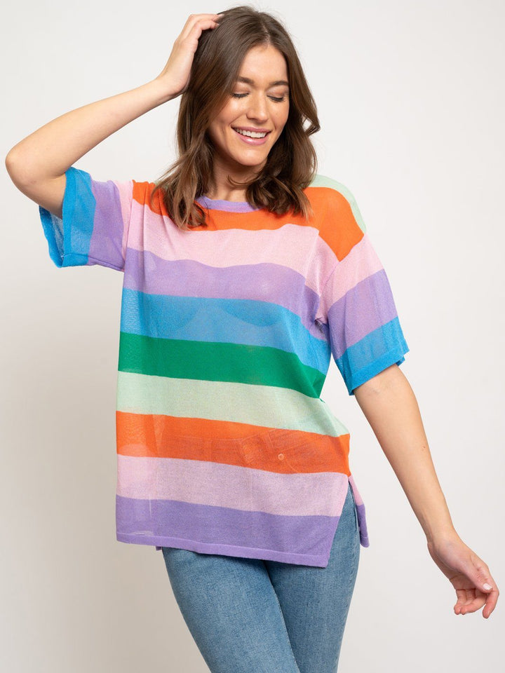 WOMEN'S COLOR BLOCK TOP