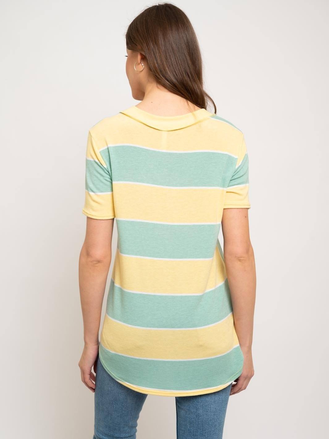 WOMEN'S STRIPES TUNIC TOP