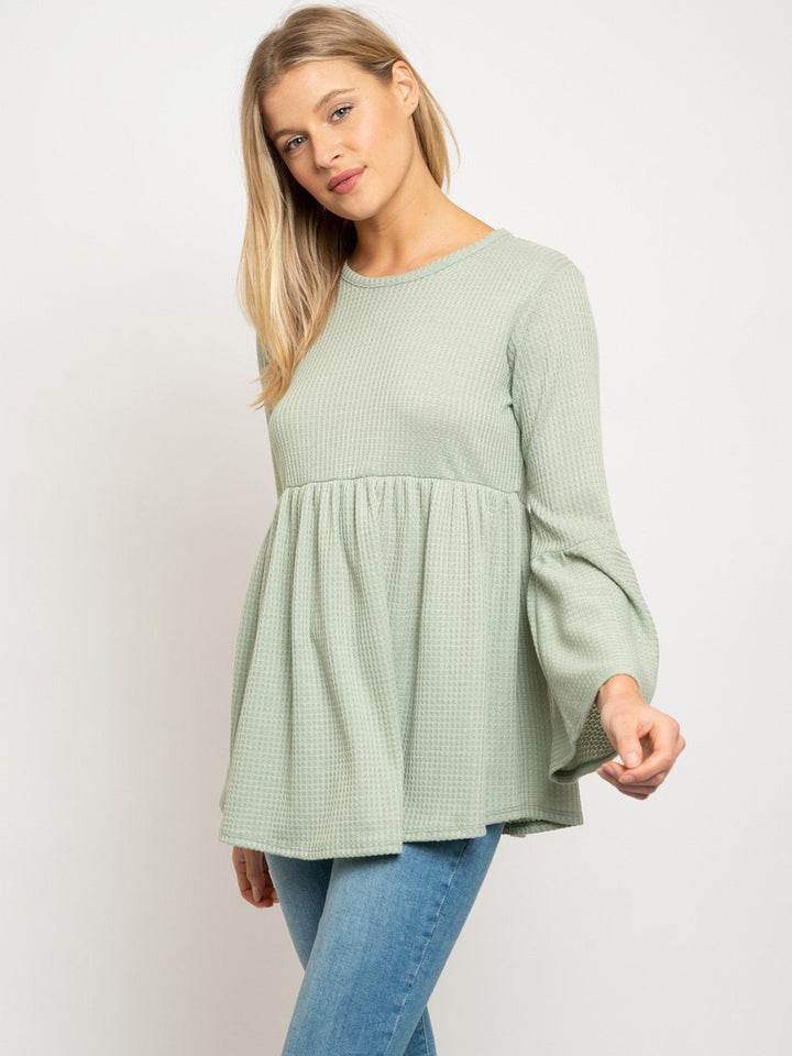 WOMEN'S BELL SLEEVE TUNIC TOP