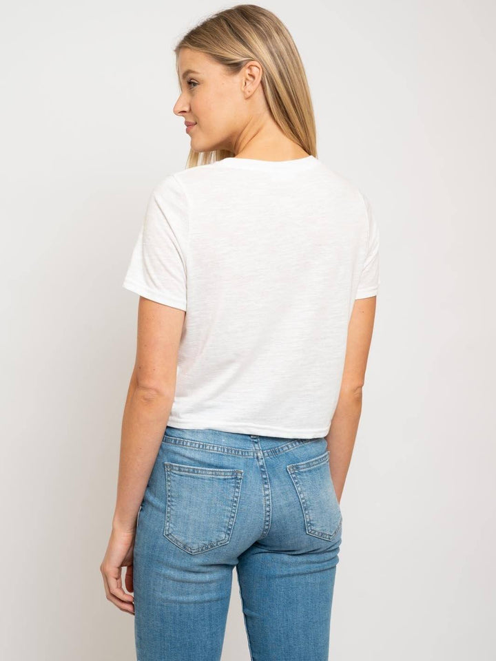 WOMEN'S HEART PRINT TOP