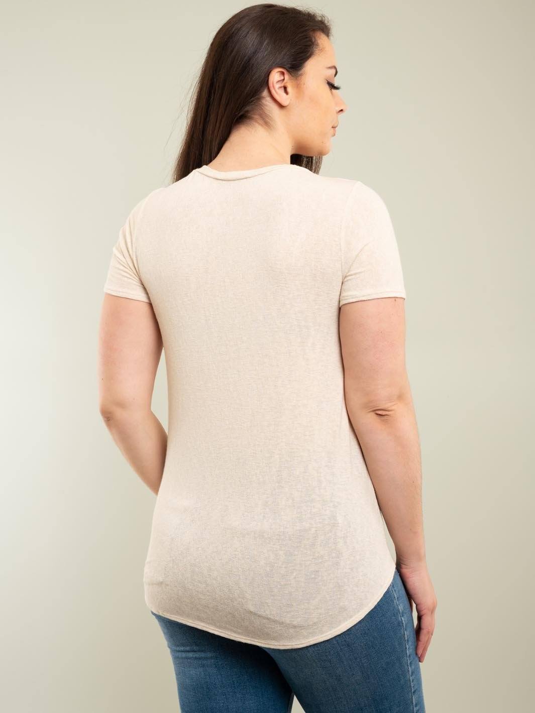 PLUS SIZE FRONT TIE TOP