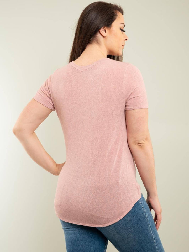 PLUS SIZE FRONT TIE TOP