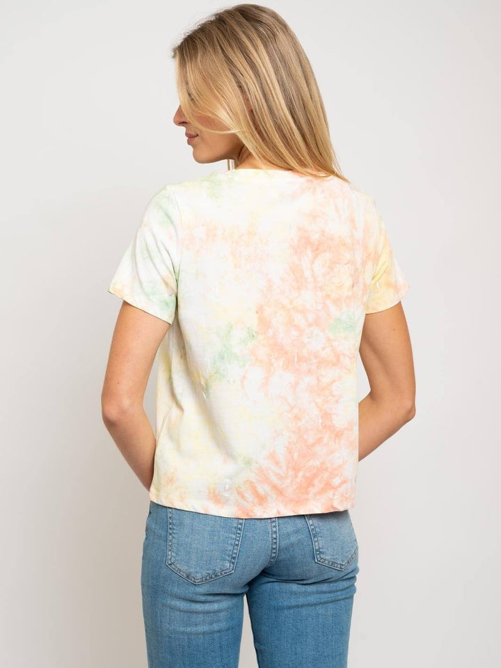 WOMEN'S TIE DYE BASIC TOP