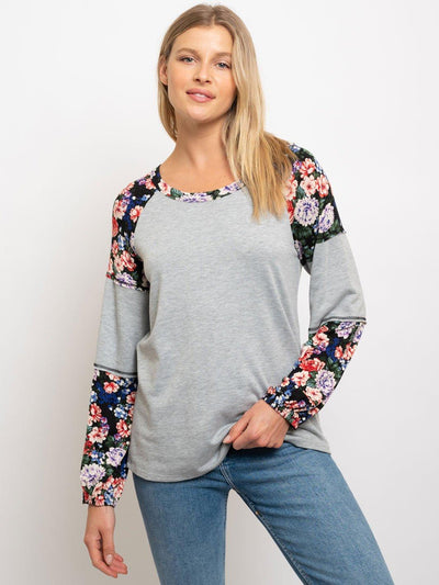 WOMEN'S CASUAL FLORAL TOP