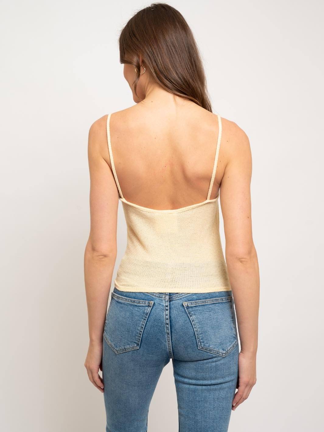 WOMEN'S BUTTON UP TANK TOP