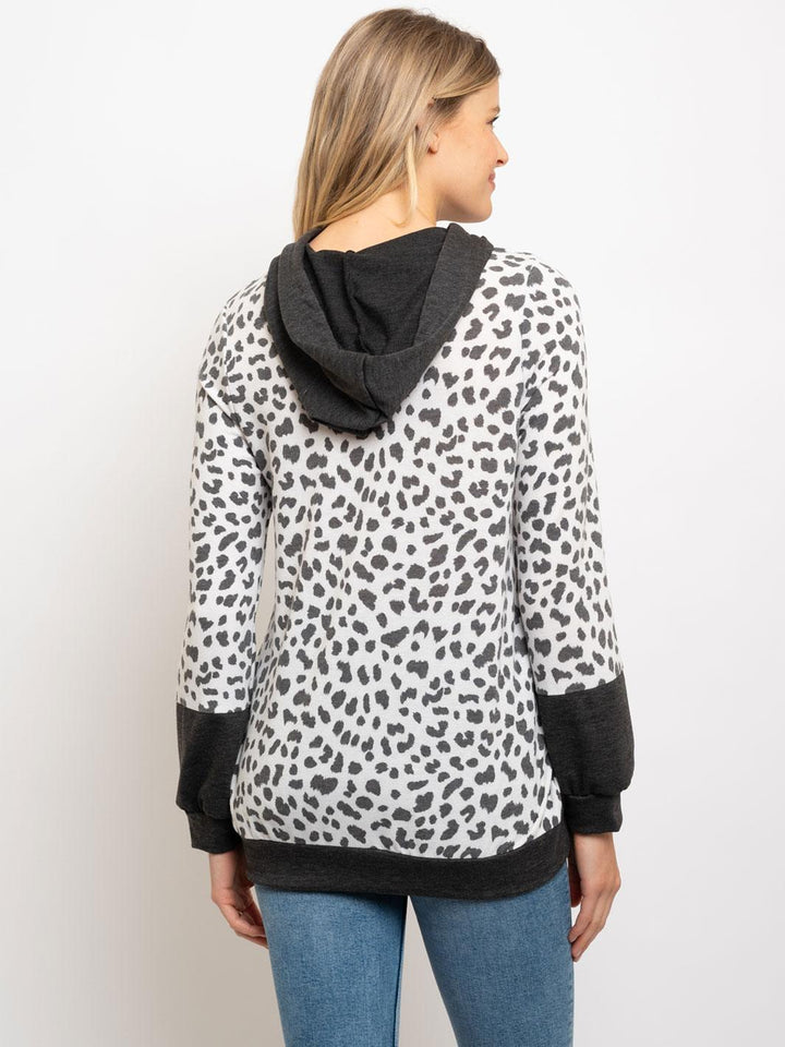 WOMEN'S HOODIE PULLOVER ANIMAL PRINT SWEATSHIRT TOP