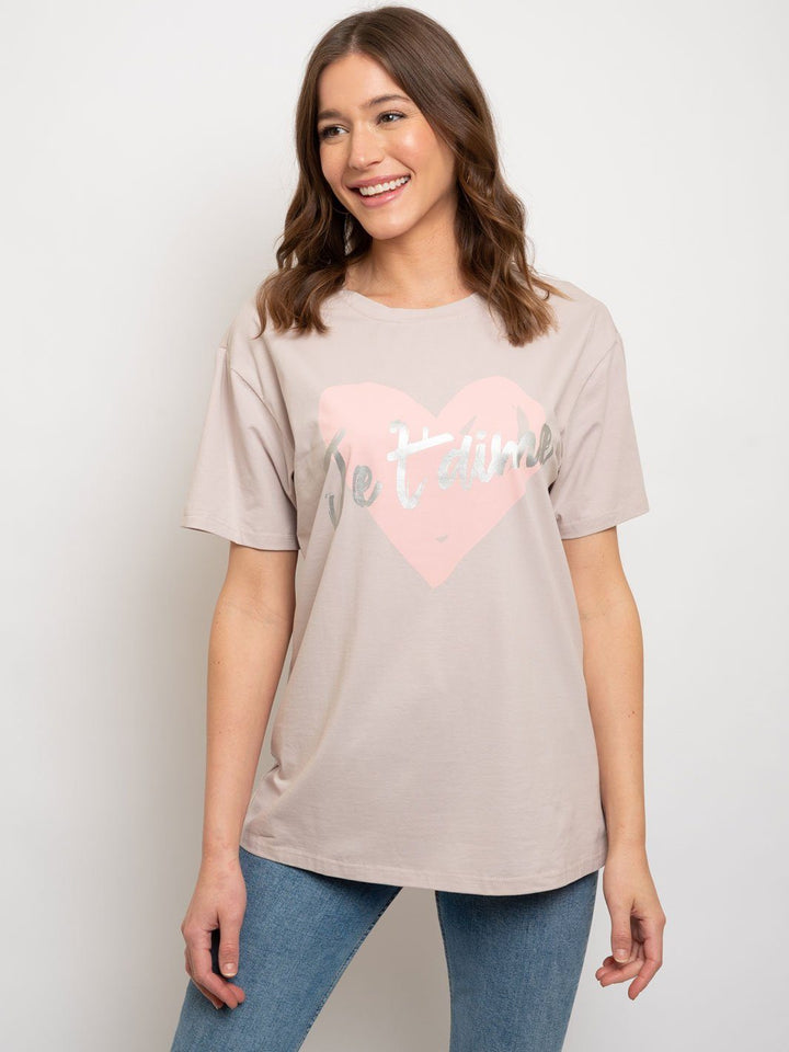 WOMEN'S SHORT SLEEVE GRAPHIC TOP