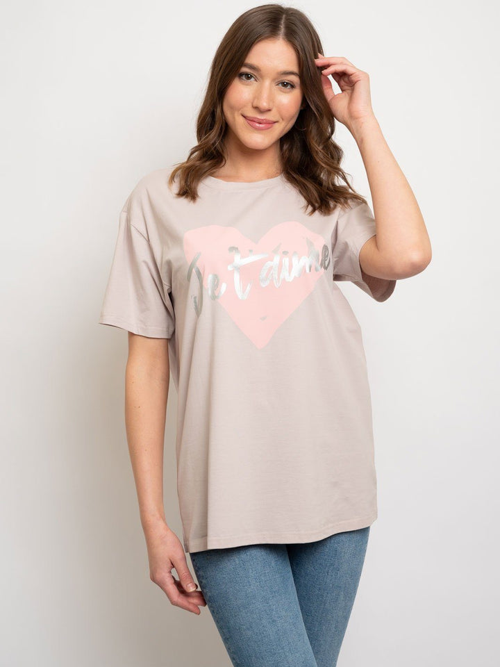 WOMEN'S SHORT SLEEVE GRAPHIC TOP