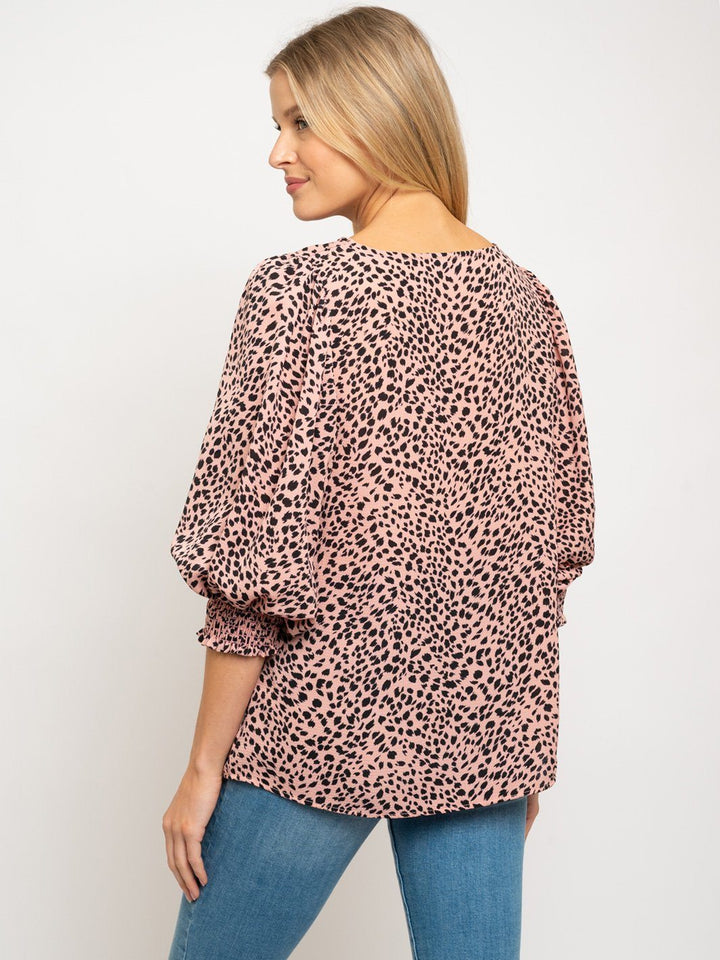 WOMEN'S ANIMAL PRINT TOP