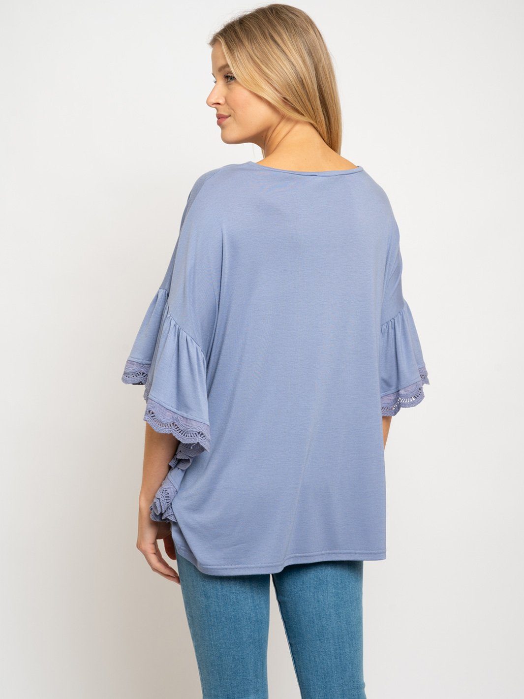WOMEN'S DRAPE TUNIC TOP