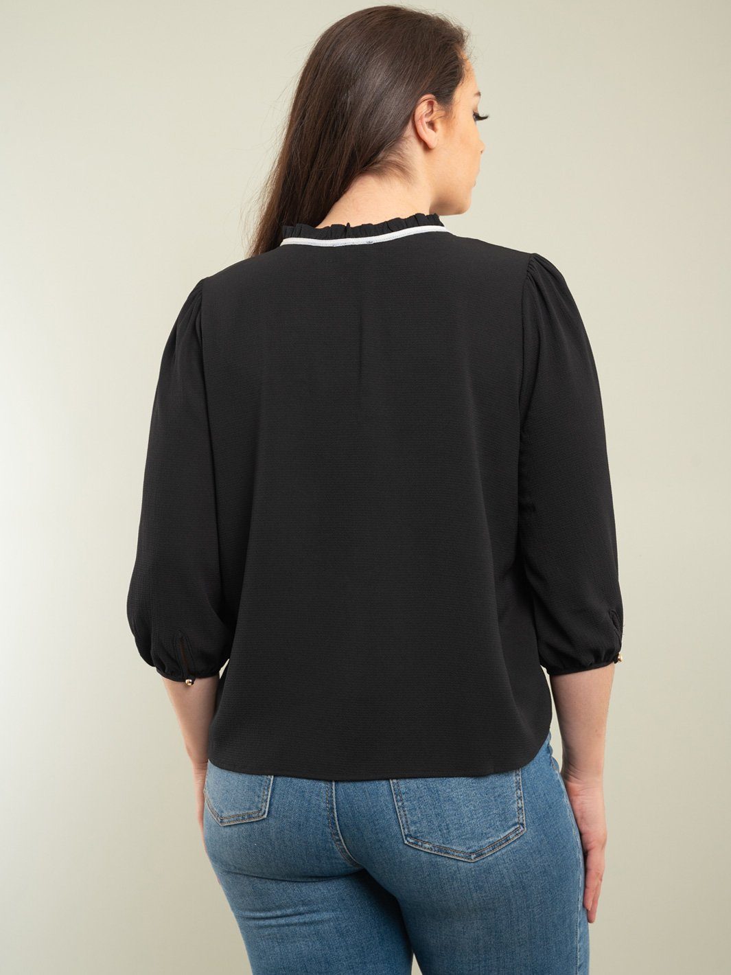 PLUS SIZE 3/4 SLEEVE TOP