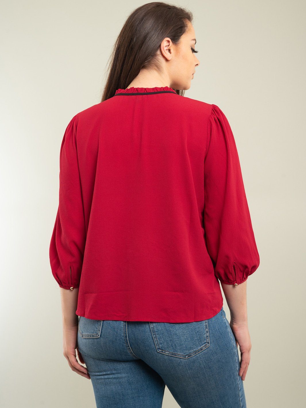 PLUS SIZE 3/4 SLEEVE TOP