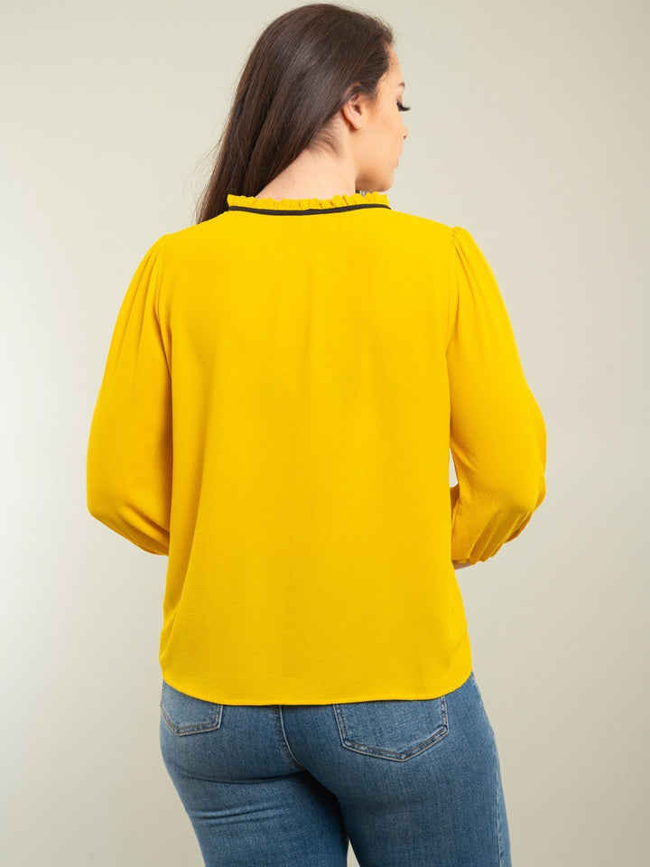 PLUS SIZE 3/4 SLEEVE TOP