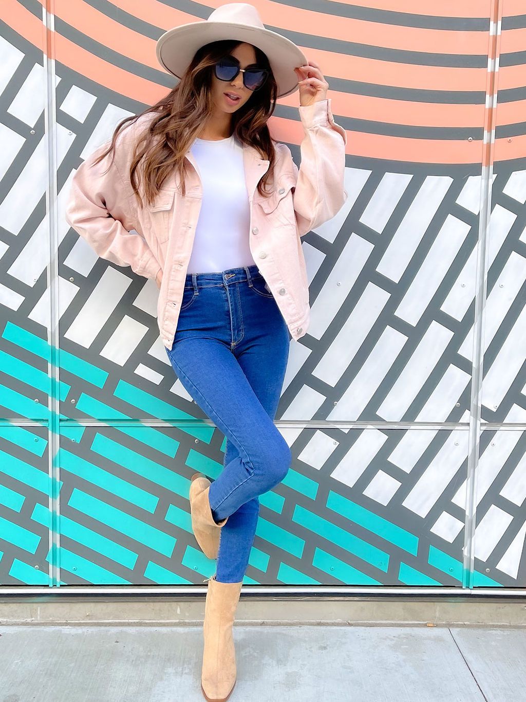 WOMEN'S BUTTON CLOSURE LONG SLEEVE DENIM JACKET