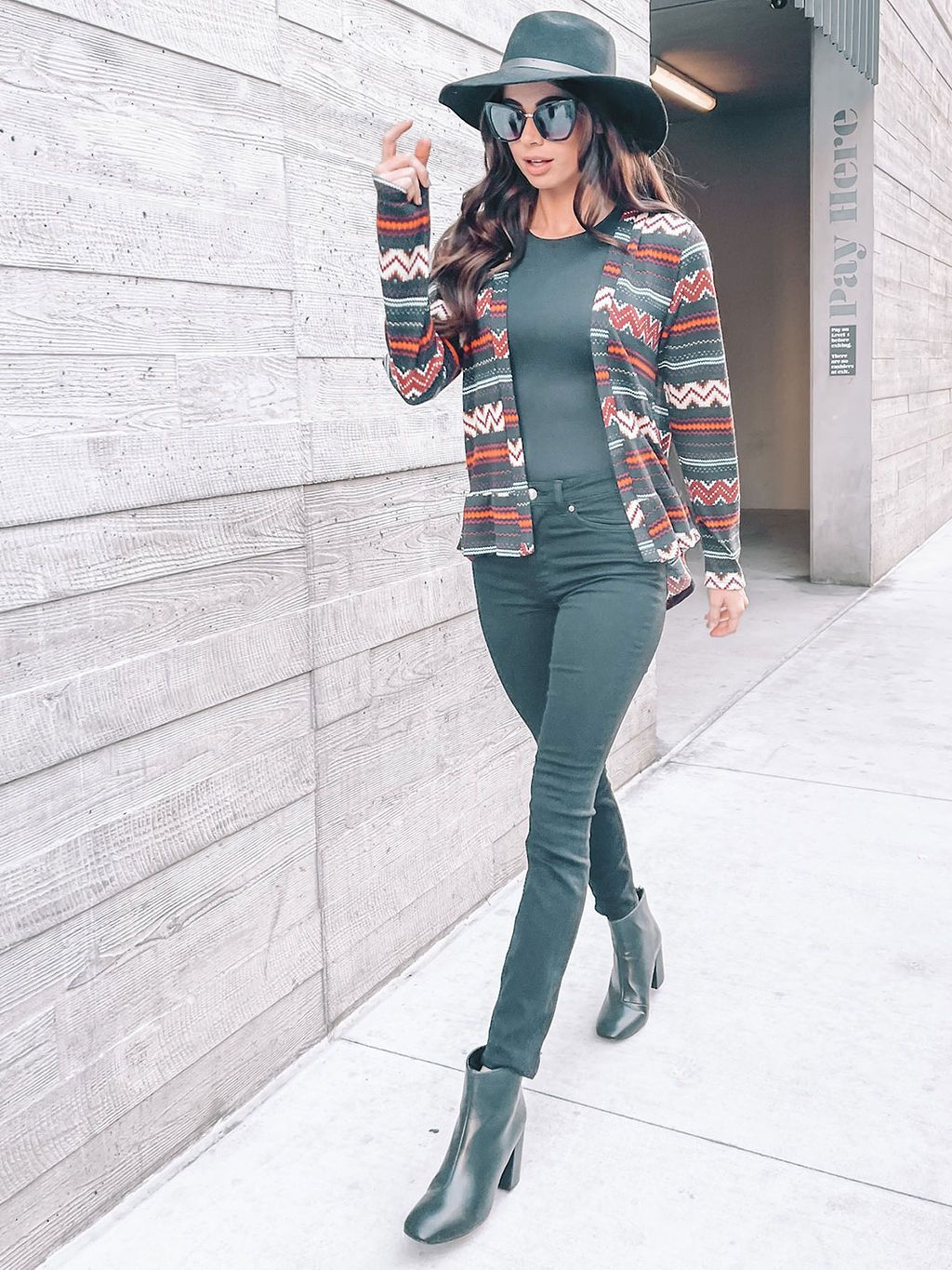 WOMEN'S LONG SLEEVE MULTI PRINT CARDIGAN