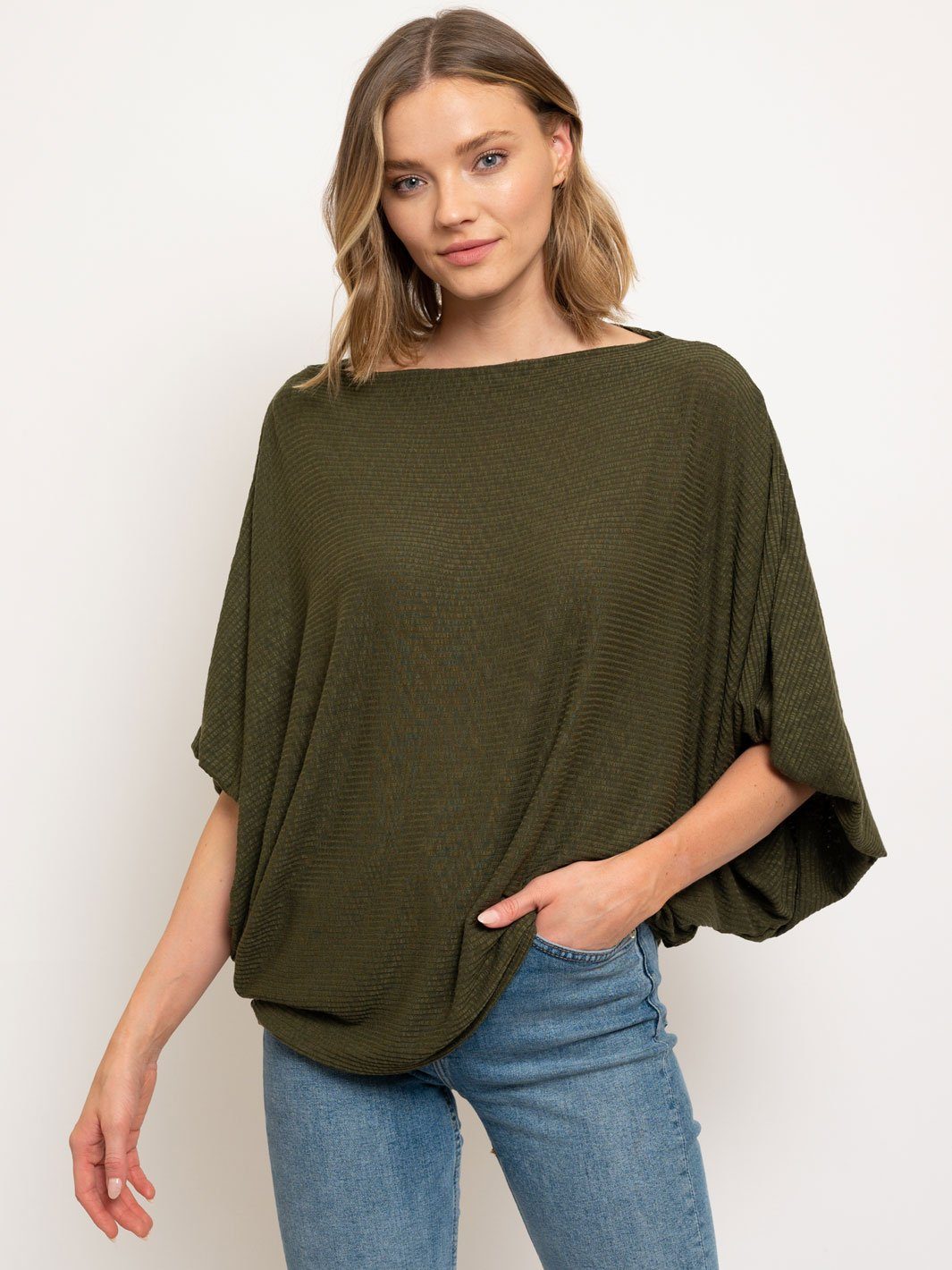 WOMEN'S 3/4 SLEEVES TUNIC TOP