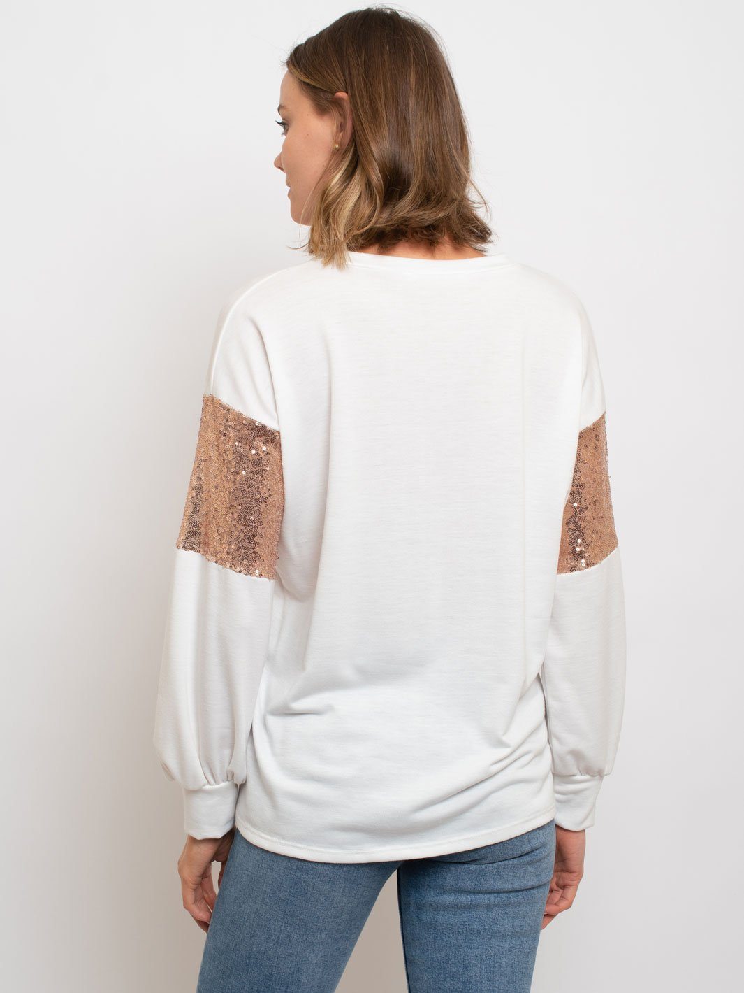 WOMEN'S LONG SLEEVE SEQUIN TOP