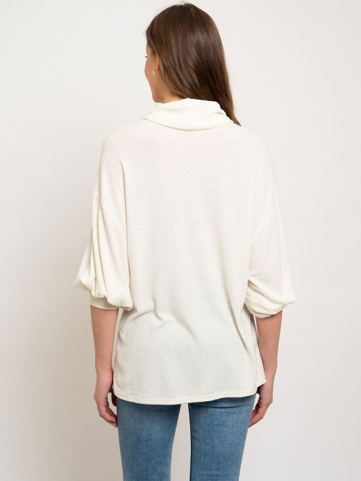 WOMEN'S TURTLE NECK TUNIC TOP