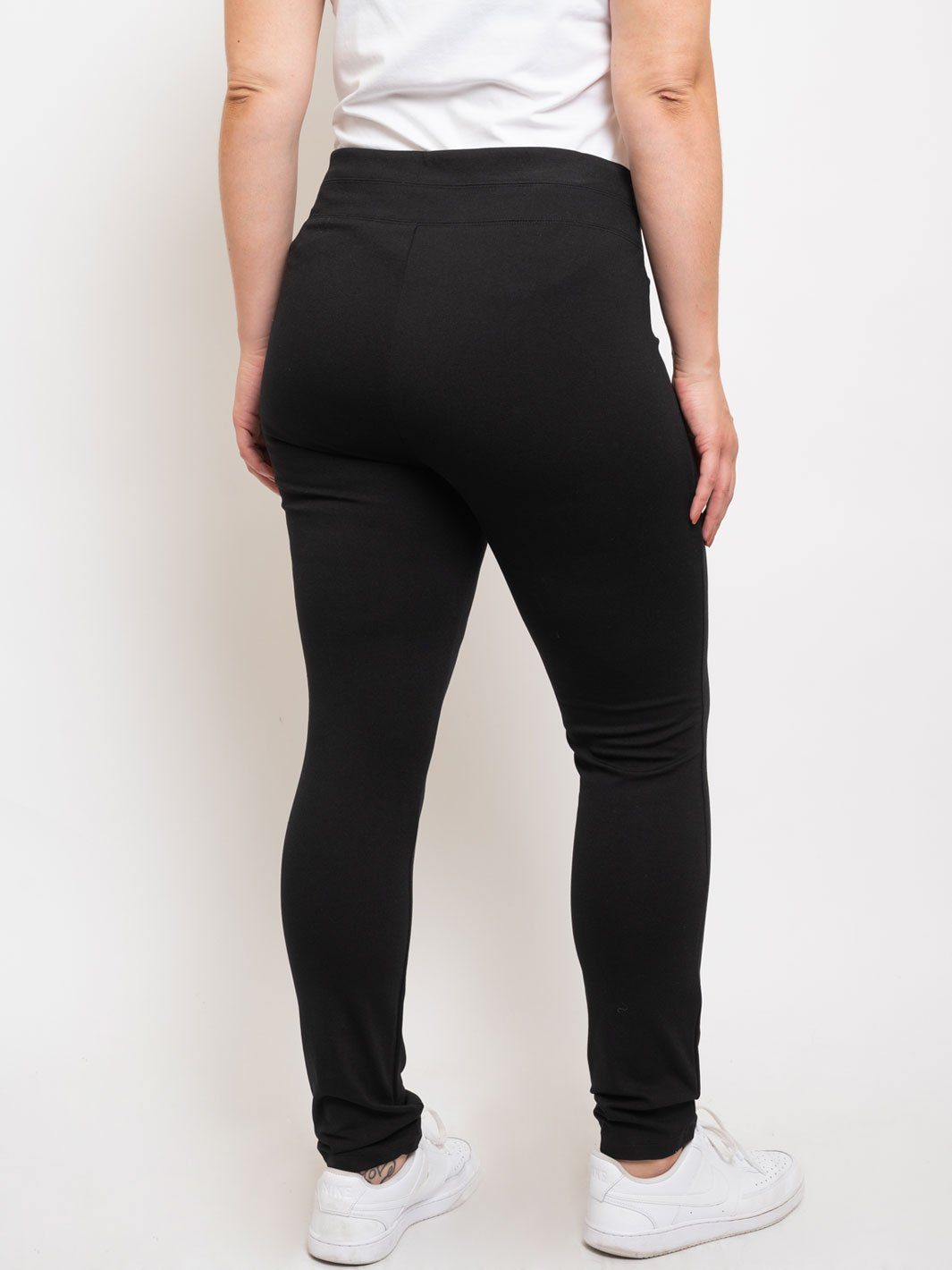 PLUS SIZE BLACK PONTIE PANTS