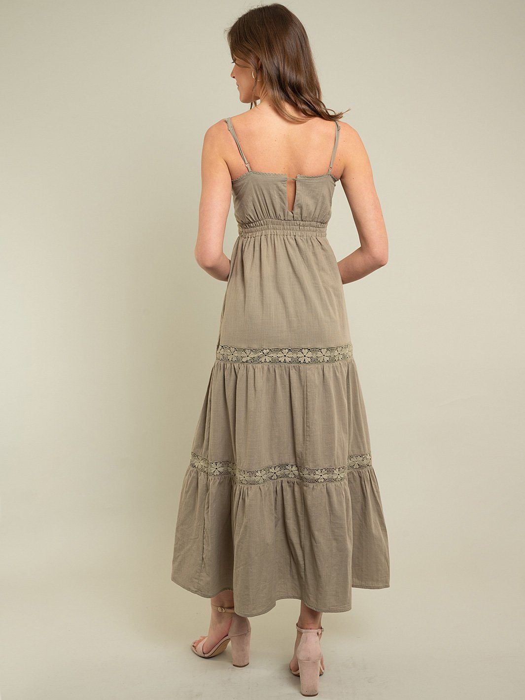 WOMEN'S MAXI EMBROIDERY DRESS