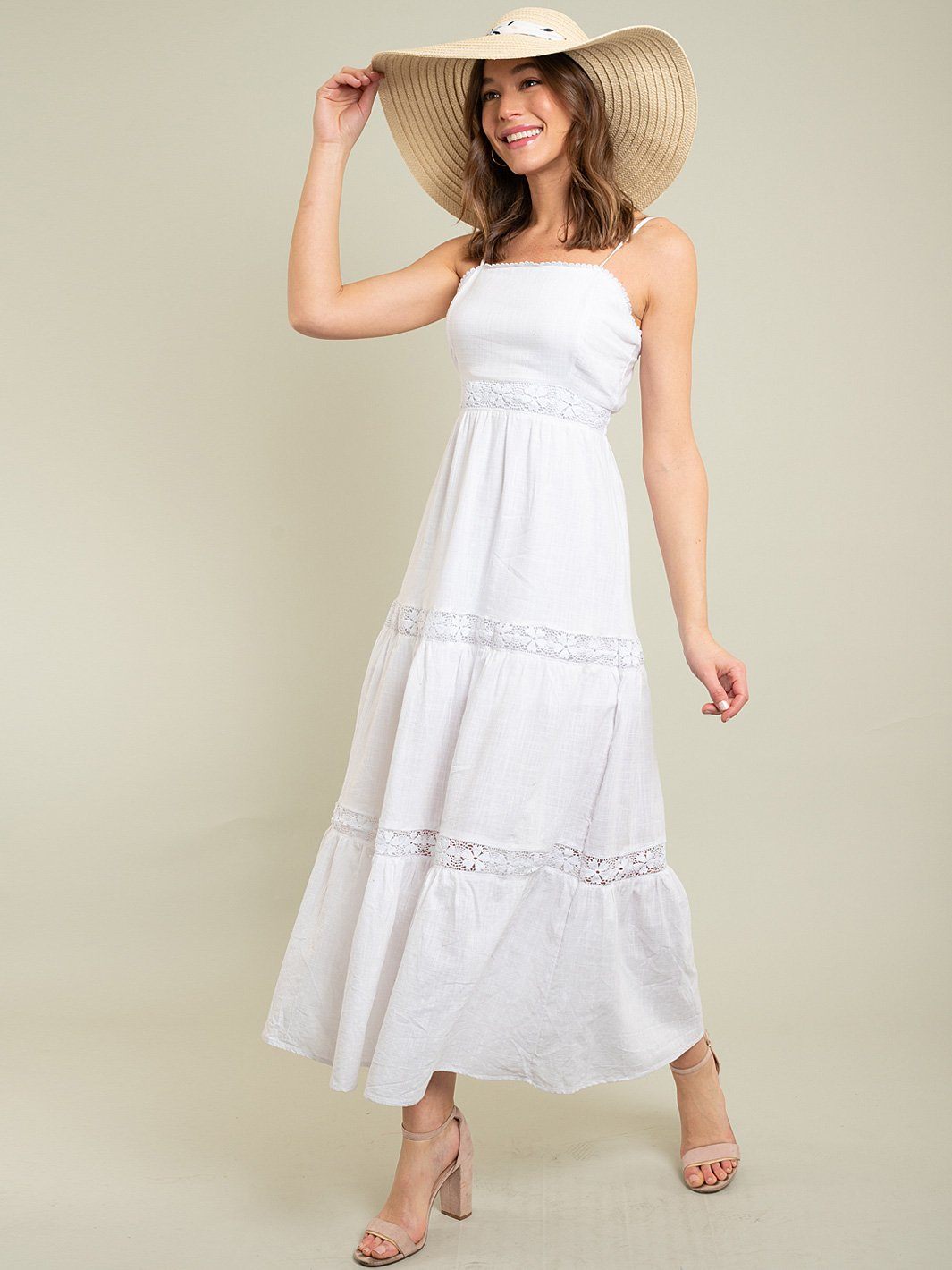 WOMEN'S MAXI EMBROIDERY DRESS