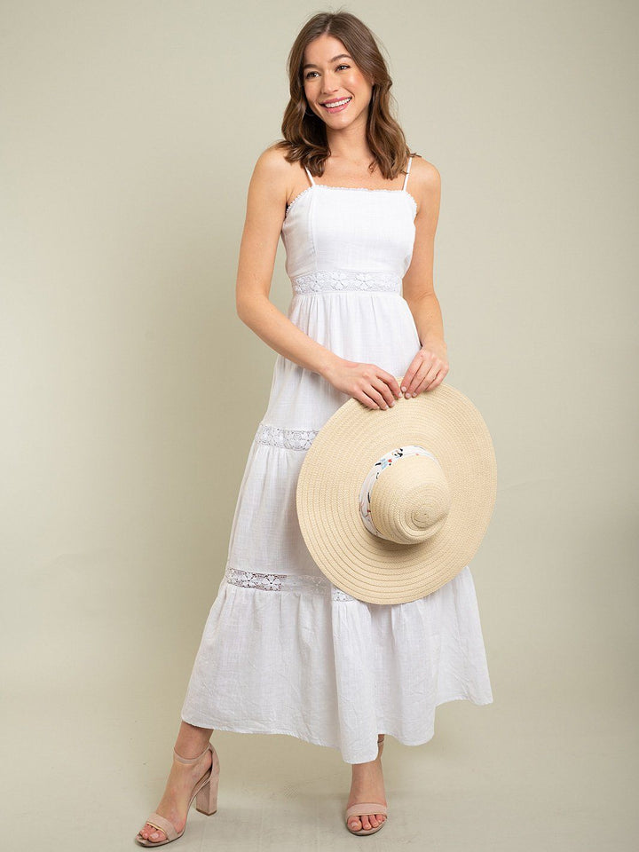 WOMEN'S MAXI EMBROIDERY DRESS