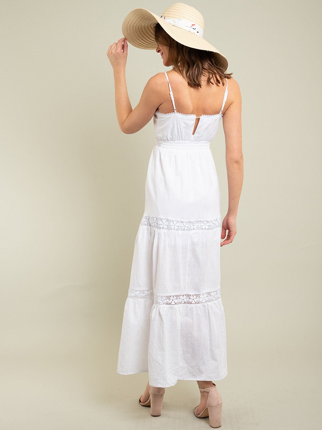 WOMEN'S MAXI EMBROIDERY DRESS