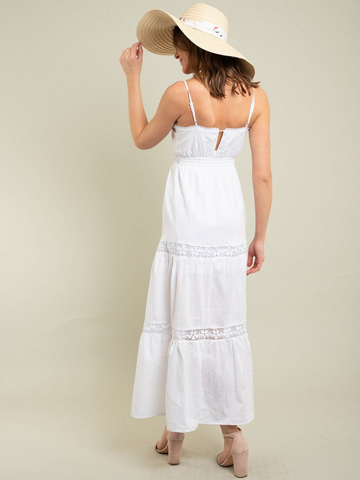 WOMEN'S MAXI EMBROIDERY DRESS