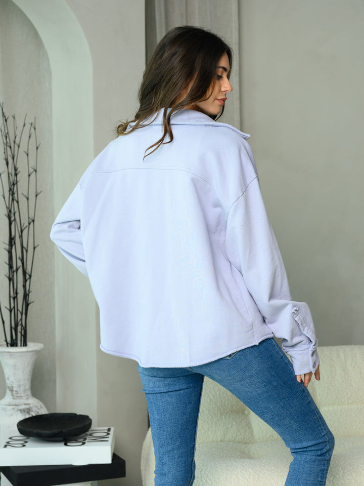WOMEN'S LONG SLEEVE BUTTON CLOSURE JACKET