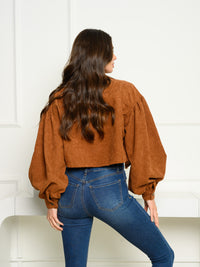 WOMEN'S LONG SLEEVE BUTTON UP SOLID/PLAID JACKET